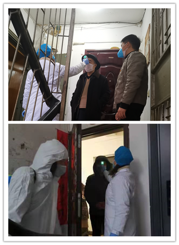 医务人员上门监测体温 医务人员上门监测体温